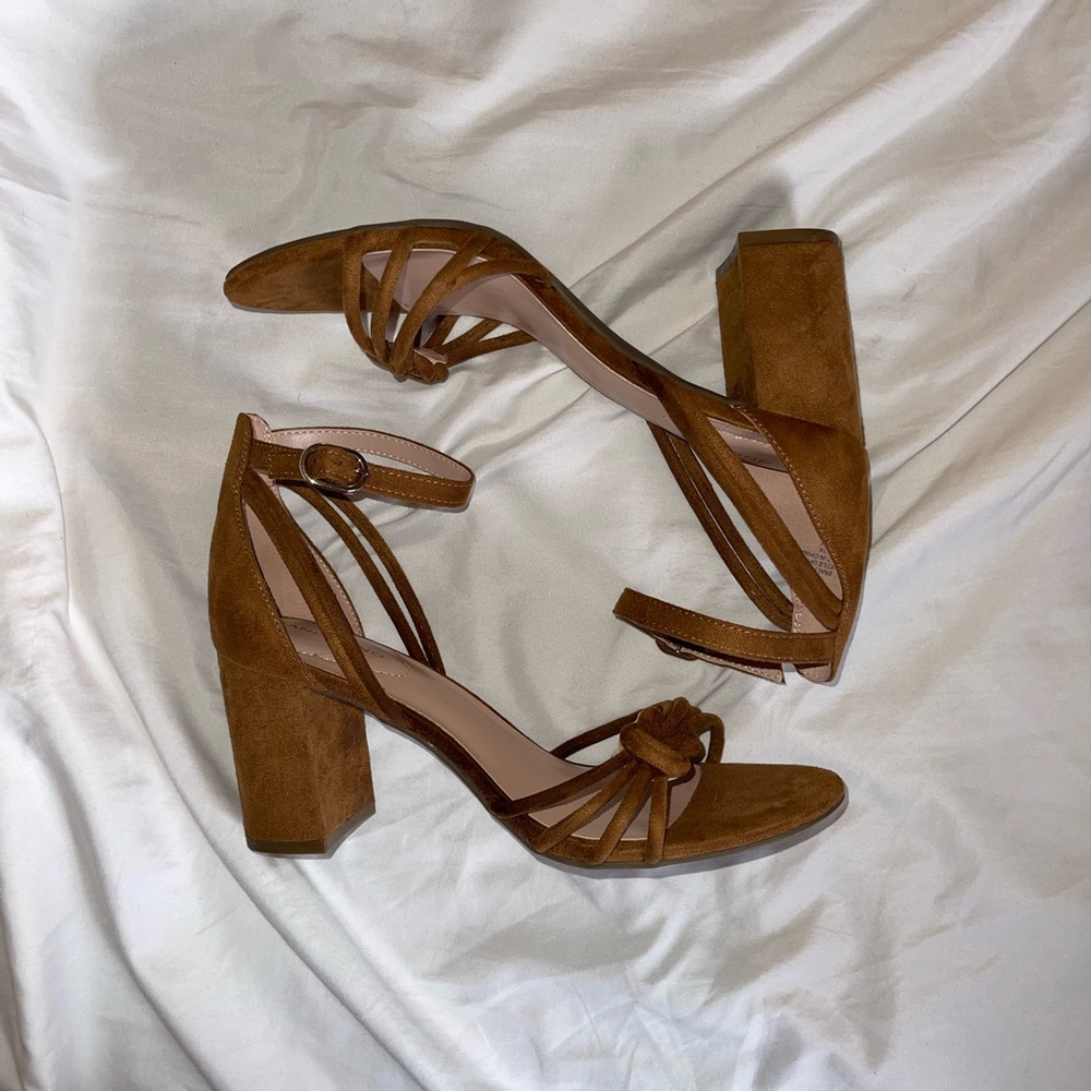 Suede Block Heel